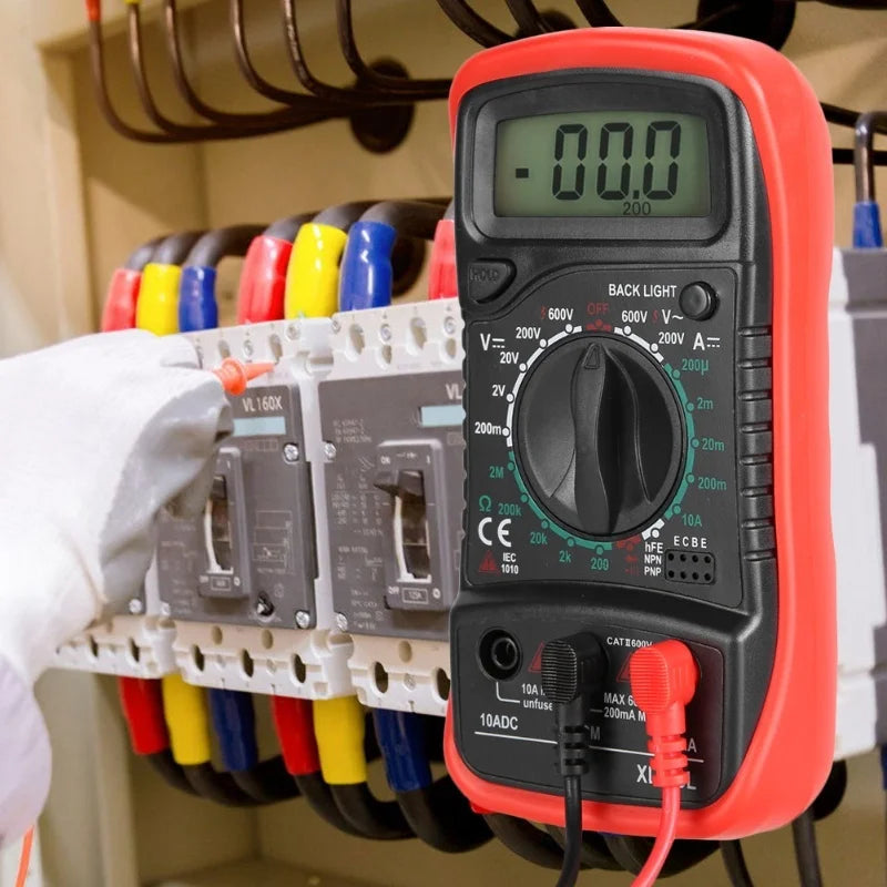 XL830L Handheld LCD Digital Multimeter Voltmeter Ammeter Ohmmeter Current Voltage TesterXL830L Red