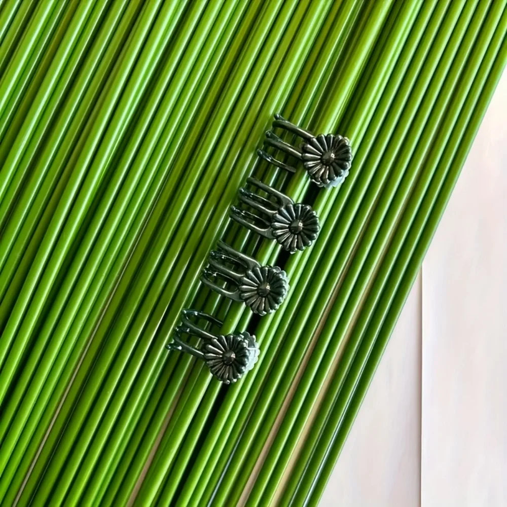 100Pc Orchid & Vine Garden Plant Clips — Durable Support Rod Clips