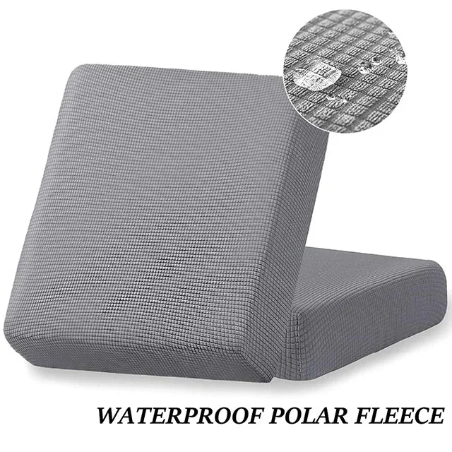 Waterproof Plain Sofa Cushion Cover Jacquard Elastic Sofa Slipcovers for Living Room Chaise Lounge L-shaped Sofa Seat Cover