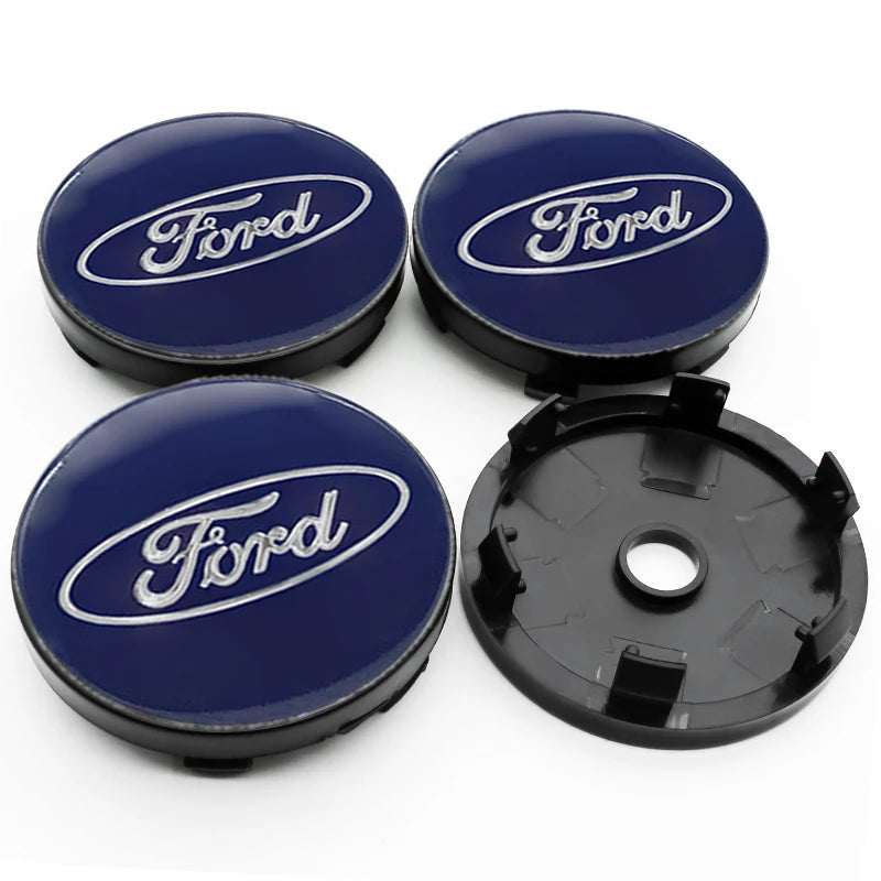 4Pc 56mm 60mm 54mm Car Wheel Center Hub Cap For Ford Fiesta Mondeo Fusion Explorer Escape Focus Kuga Rim Cover Sticker Accessory
