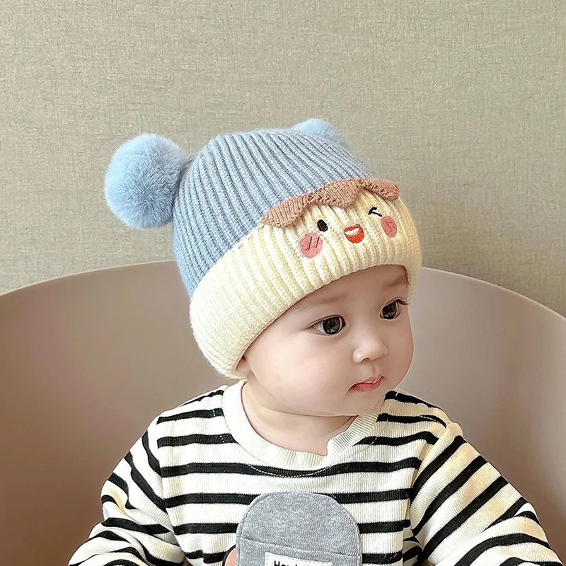 Baby Bobble Pom Pom Beanie - Knit Winter Hat for Ages 1-3 - photo 10