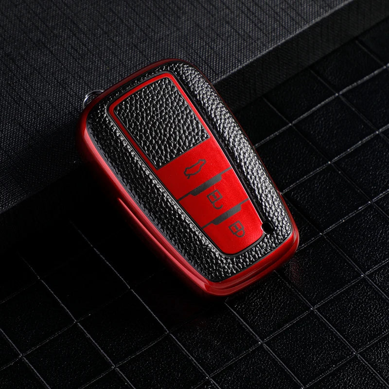 Auto Leather TPU Car Key Cover Case for Toyota Prius Camry Corolla C-HR CHR RAV4 Prado 2018 Keychain Accessories
