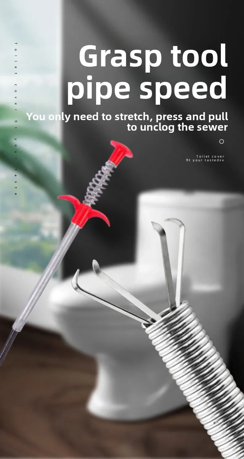 Pipe Unblocker Uncover Pipes Heavy Duty Four Jaw Opener Manual Clamping Drain Cleaner Telescopic Sewer Dredging Tool