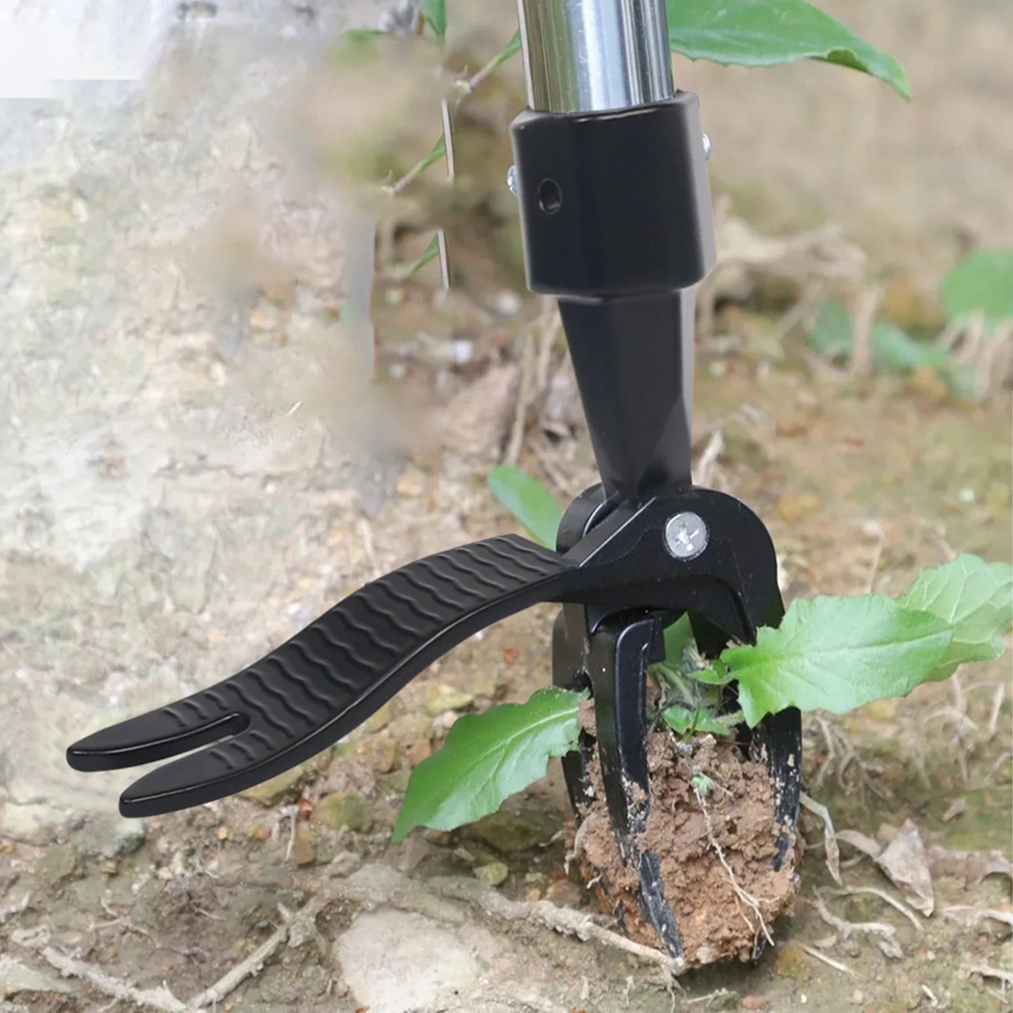 Standing Weed Puller Head — Garden Lawn Root Remover Weeder