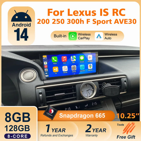 Car Stereo with Apple CarPlay & Android Auto, Compatible with Lexus IS & RC (2013-2019)
