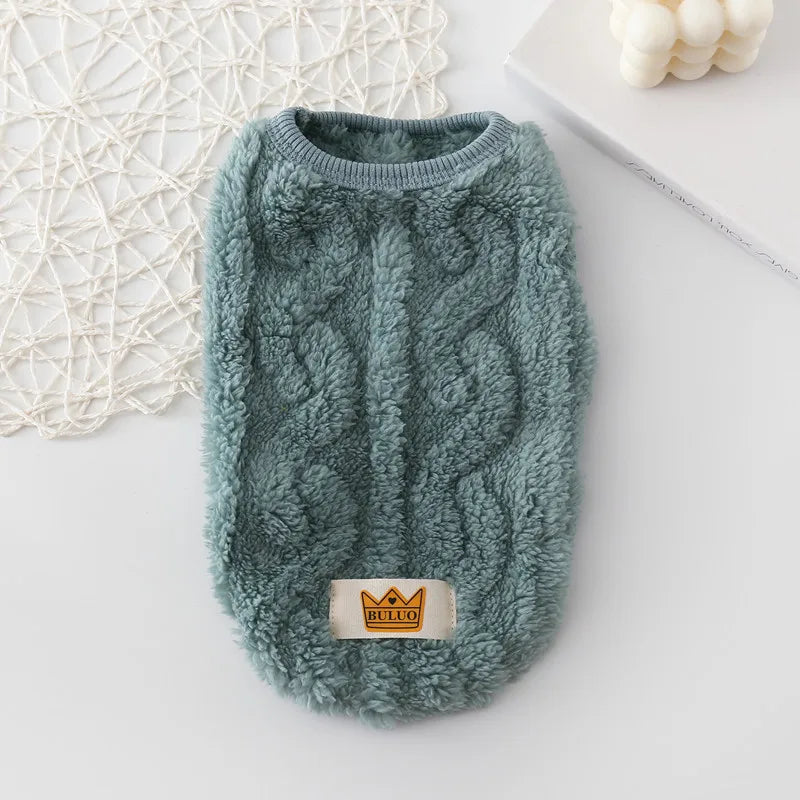 Knit Sleeve Cat and Dog Hoodie - Warm Fleece Sweater for Small Dogs - photo 8