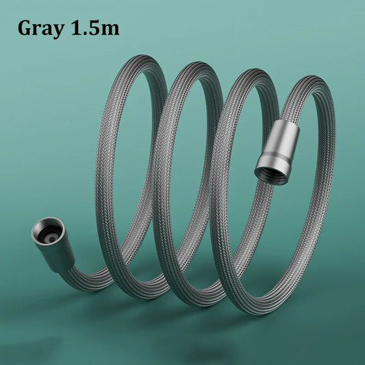 Explosion-proof Connecting Pipe Nylon Rope Braided Shower Pipe 4 Points Universal Water Pipe Hot And Cold Shower Head