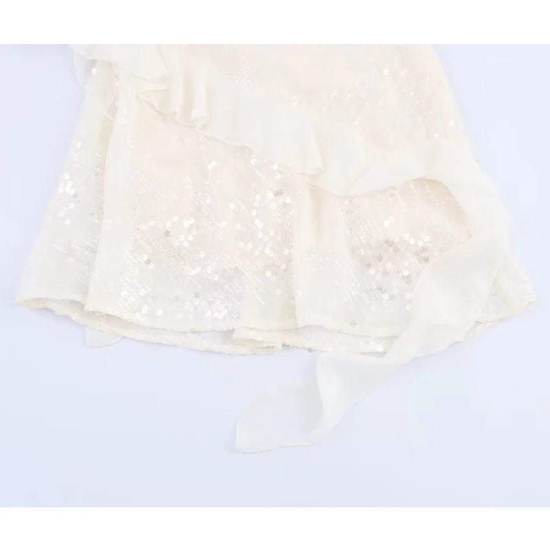 Sequin Slip Mini Party Dress – Backless Going-Out