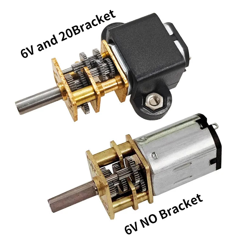 GA12-N20 Motor 3V 6V 12V Metal Gear Wheel 30RPM 50RPM 60RPM 100RPM 150RPM 200RPM 300RPM 600RPM 1000RPM Micro DC Motors