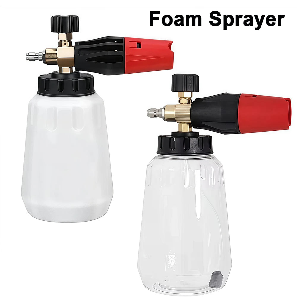 High Pressure PA Foam Cannon Adjustable Foam Sprayer Snow Foam Gun Car Washing Accessories Cleaning Kit for Pressure Washers