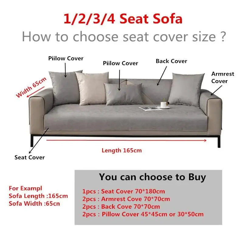1pcs Chenier Sofa Cover Four Season Universal High-end Anti-skid Seat Mat Nordic Minimalist Modern Backrest Cushion Cloth