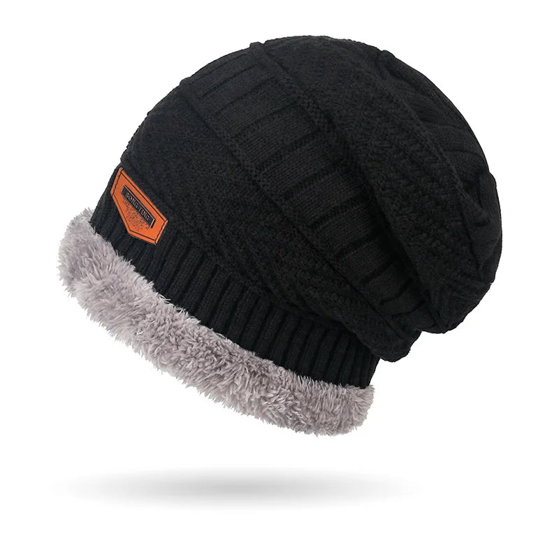 Unisex Knit Skull Cap, Scarf & Touchscreen Gloves - Winter Set - photo 2