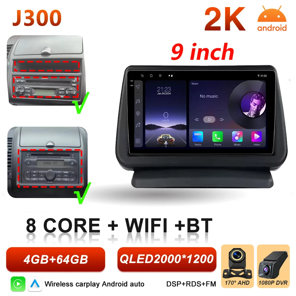 Android 16 Auto Car Radio For Nissan Note 2004 2005 2006 2007 2008 - 2012 Carplay Multimedia Player GPS Navigation DSP BT Stereo