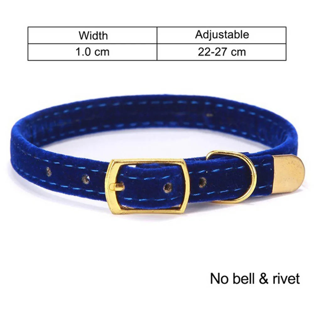 Solid Colour Cat Collar with Bell - Adjustable Safety Collar – photo 9