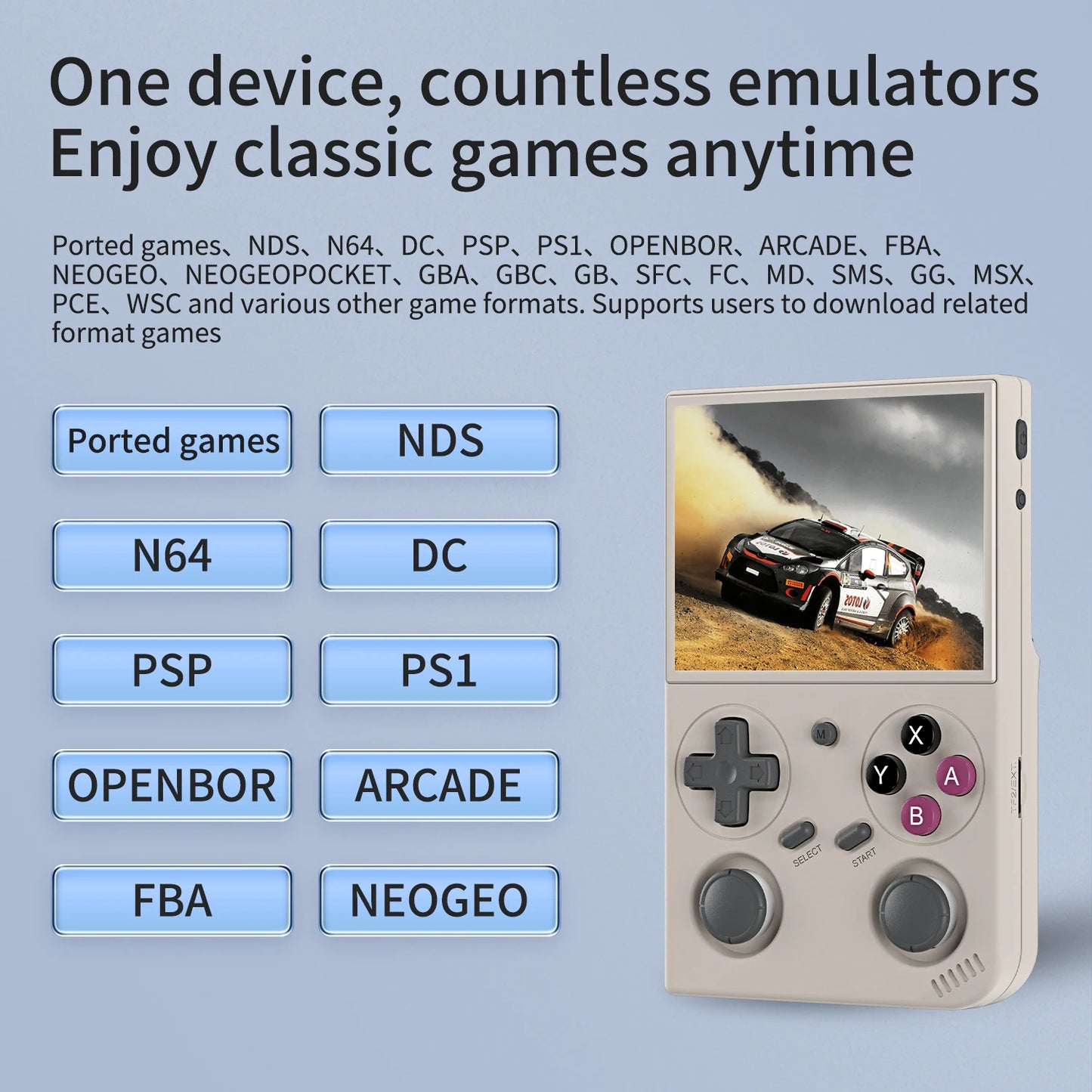 BATLEXP G350 Handheld Game Console – 3.5" IPS, 5,000+ Games, Linux, Dual Joystick & Vibration Motor