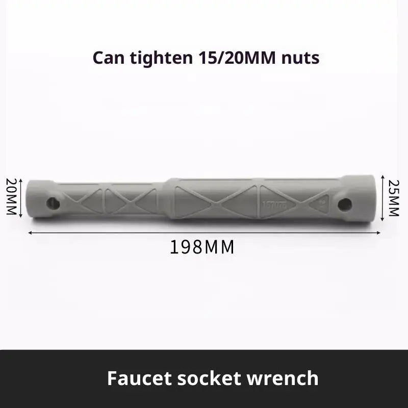 Plumbing Key 9/10/11/12mm Tap Wrench Flume Wrench Sink Faucet Socket Wrench Plumbing Tools Wrench Multifunctional Plumbing Tool