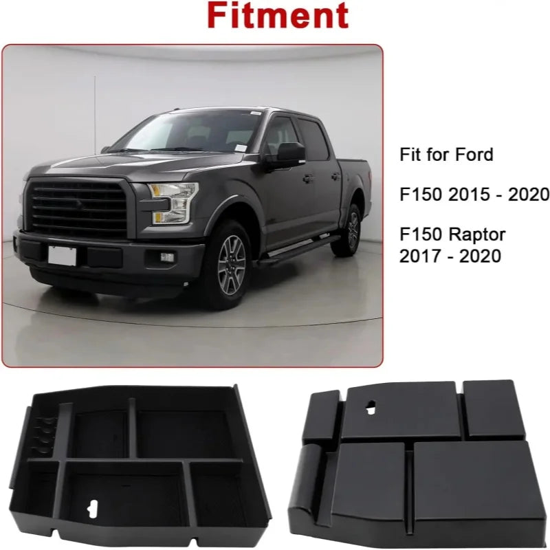 Center Console Organizer Storage Tray for Ford F-150 / Raptor 2015–2020