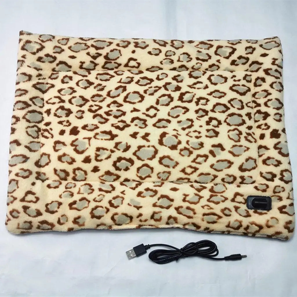 Waterproof Heated Pet Mat - Adjustable Temperature Plush – photo 2