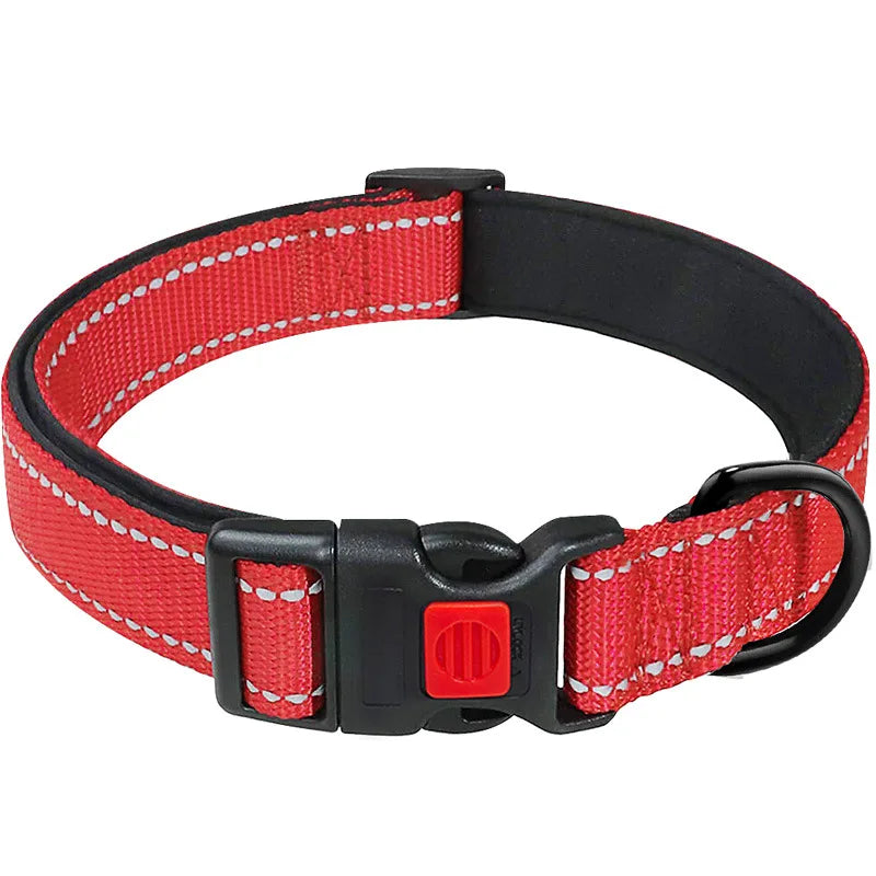 Padded Neoprene Reflective Dog Collar - Medium & Large – photo 8