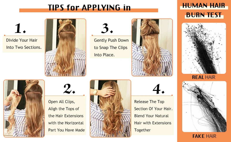 Full Shine Seamless Clip in Human Hair Extensions 8Pcs 100g&80g Pure Color Blond Hair Pu Clip on Remy Extension Skin Weft