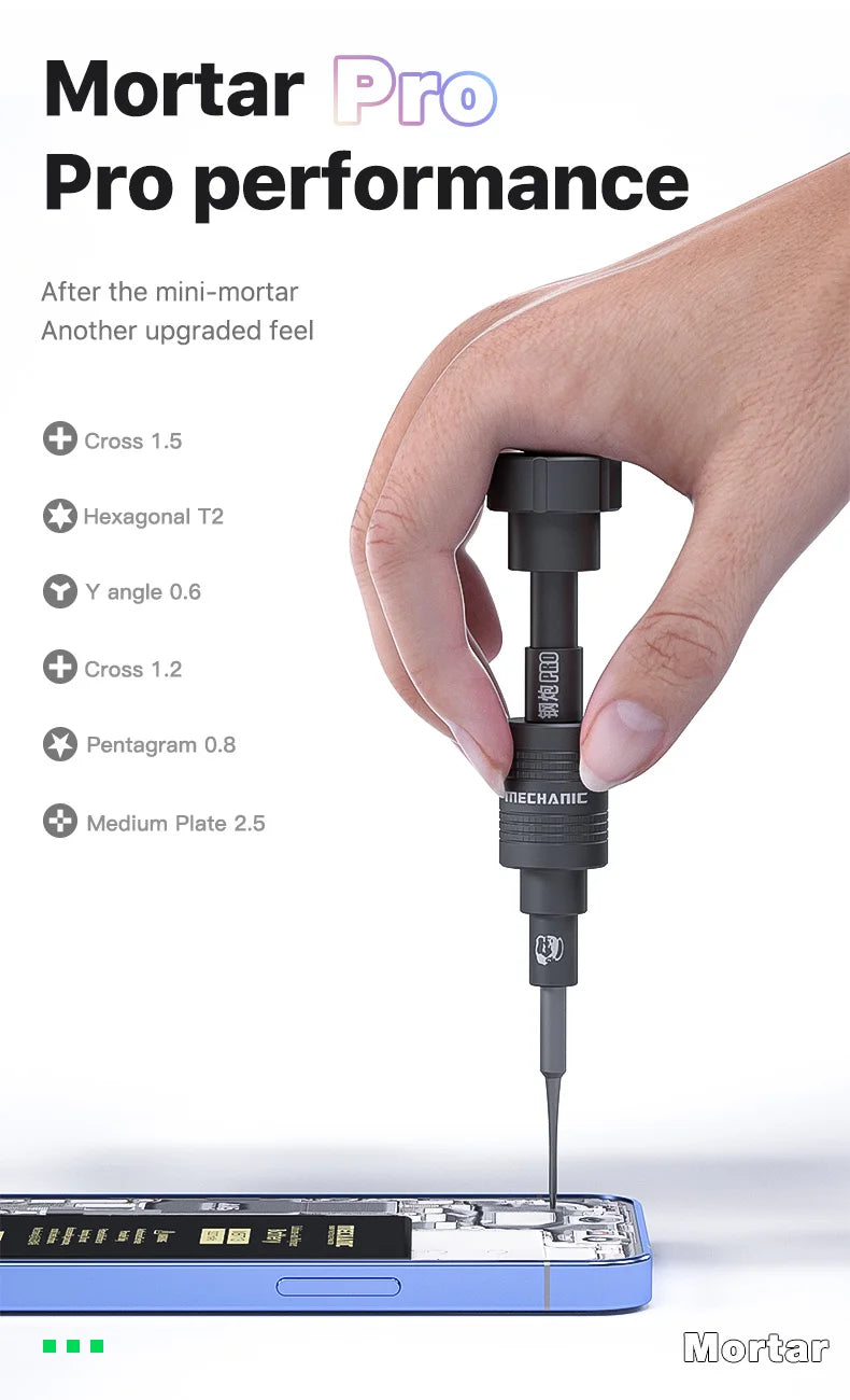 Mechanic AIR PRO MAX High Hardness Screwdriver Cross Y-type Torx 0.6 Disassemble Mobile Phone Watch Tablet Repair OpeningTool
