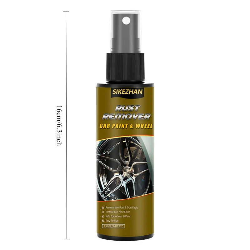 Car Iron Rust Remover Spray - Instant Wheel Rim Cleaner&Paint Decontamination - Safe Iron Fallout Dissolver for Auto Detailing