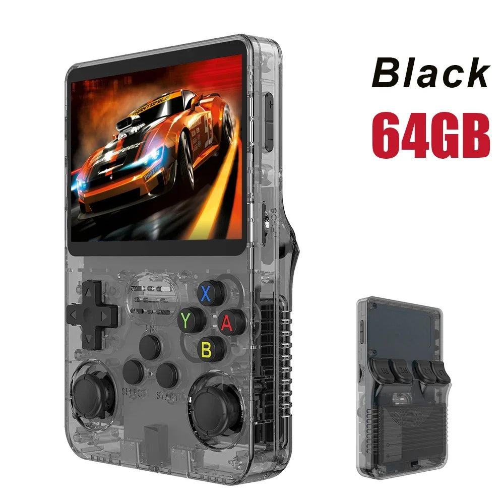 BOYHOM NEW R36S Retro Video Game Console Linux System 3.5 Inch IPS Screen Portable Pocket Player 64GB 128G Games best Boys gifts