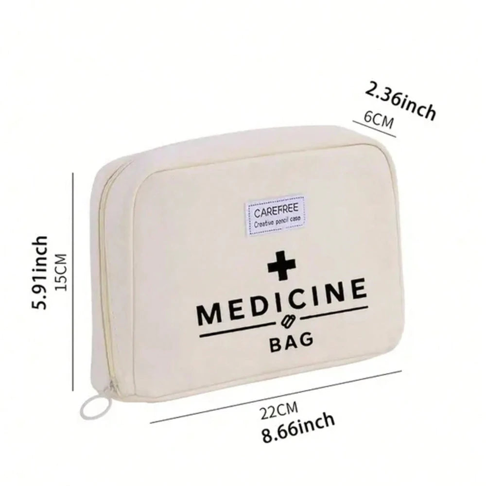 Portable Medicine Bag Cute First Aid Kit Medical Emergency Kits Organizer Outdoor Household Medicine Pill Storage Bag Travel