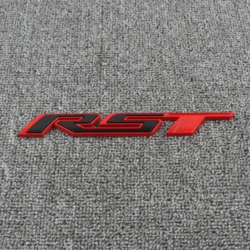 3D Metal RST Logo Sticker Rear Trunk Emblem Badge Car Decals For Chevy Chevrolet Silverado
