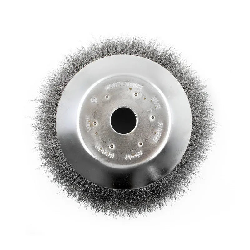 Steel Wire Brush Cutter Trimmer Head – 150/200mm Weed Cutter Attachment for String Trimmers