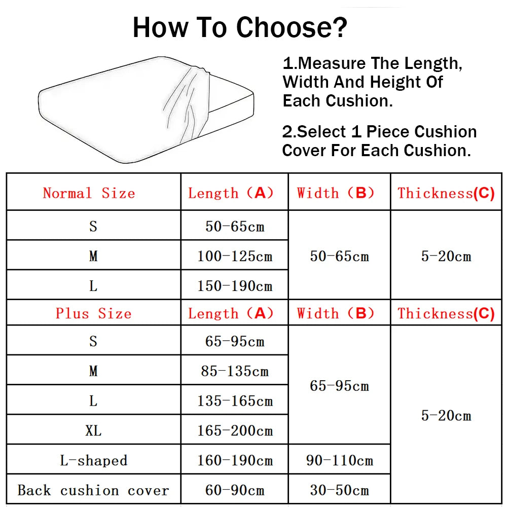 Velvet Sofa Covers for Living Room Elastic Plush Sofa Seat Cushion Cover Soft Couch Slipcover Furniture Protector for Home