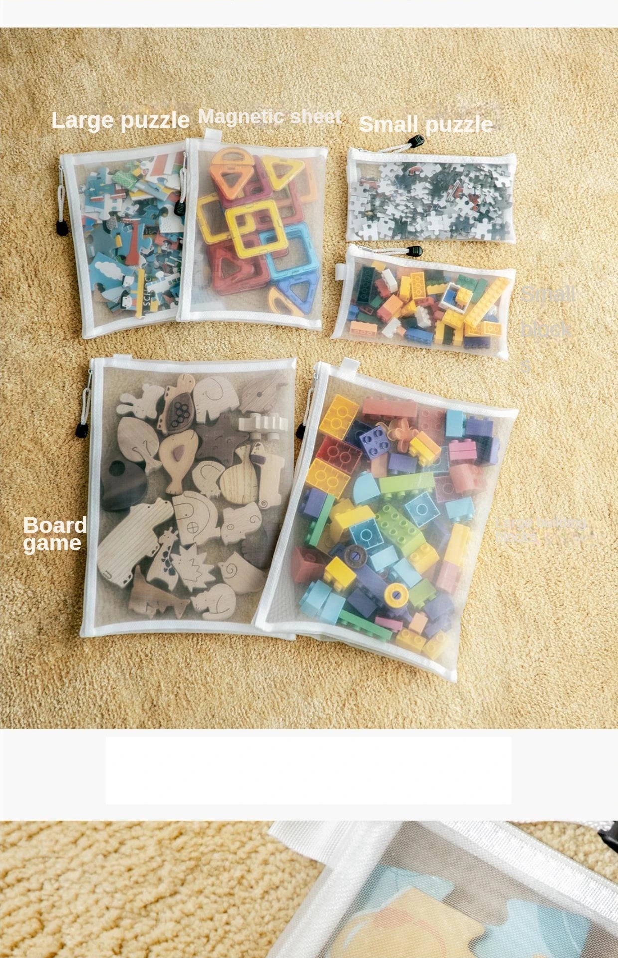 1-30 PCS Mesh Zipper File Bag Waterproof Moisture-proof Zipper Folder Toy Storage Bag Storage Tools Cosmetic Organization Bag