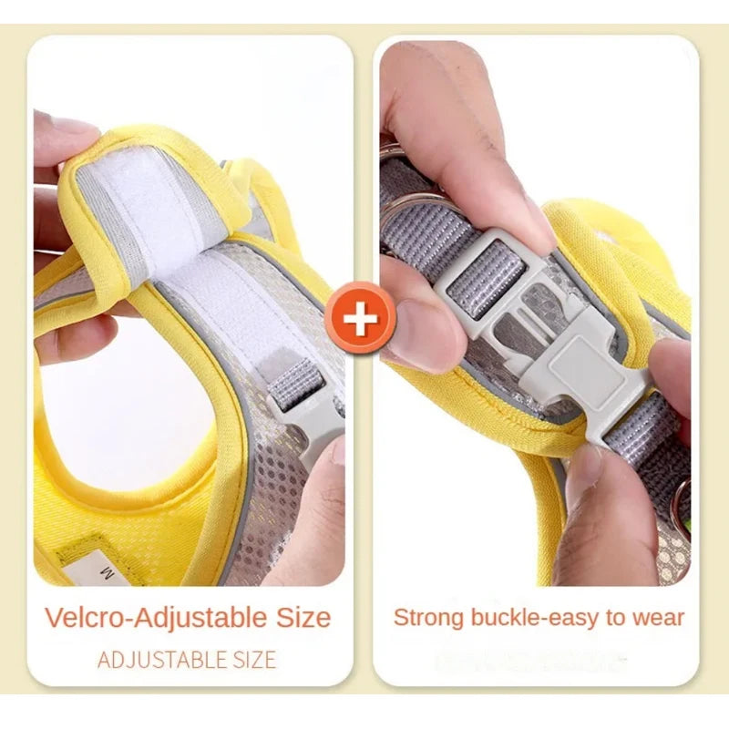 Reflective Cat & Dog Harness Vest with Rope Leash - Small to Medium – photo 5