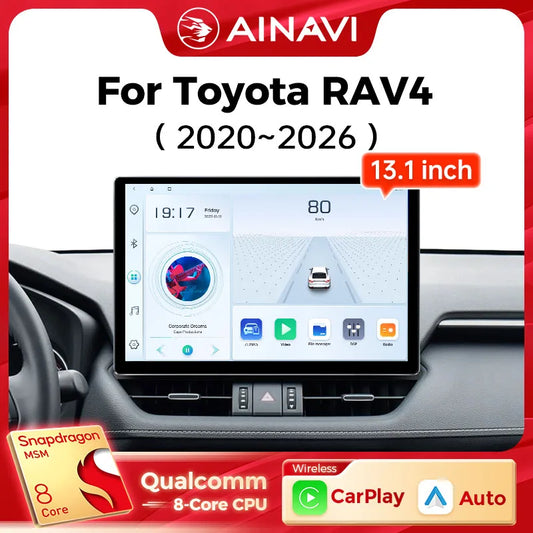 13.1" Car Stereo with Apple CarPlay & Android Auto, Compatible with Toyota RAV4 XA50