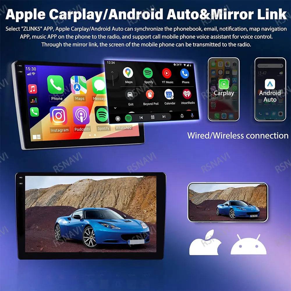 Android 14 Head Unit with CarPlay for Ford Focus 2/3 Mk2/Mk3 (2004-2011)