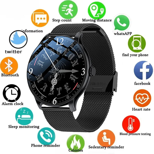 LXASFIT 2026 New Smart Watch Heart Rate Sleep Health Monitor Bluetooth Talk Ladies Sport Smart Watch for Android IOS