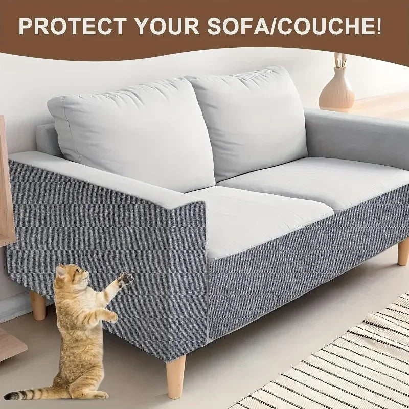 Cat Scratcher Sofa Protector – 40x300cm Trimmable Self-Adhesive Carpet Scratch Mat | 7 Colors