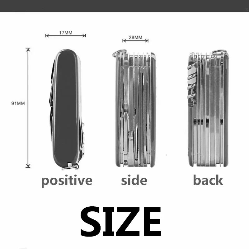 17 in 1 multifunctional pocket tool portable stainless steel folding camping pliers outdoor multifunctional pocket tool