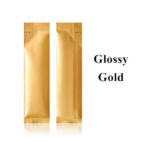 50PCS Open Top Aluminum Foil Bags Coffee Fruit Dried Milk Sugar Honey Powder Disposable Heat Sealing Rectangular Package Pouches