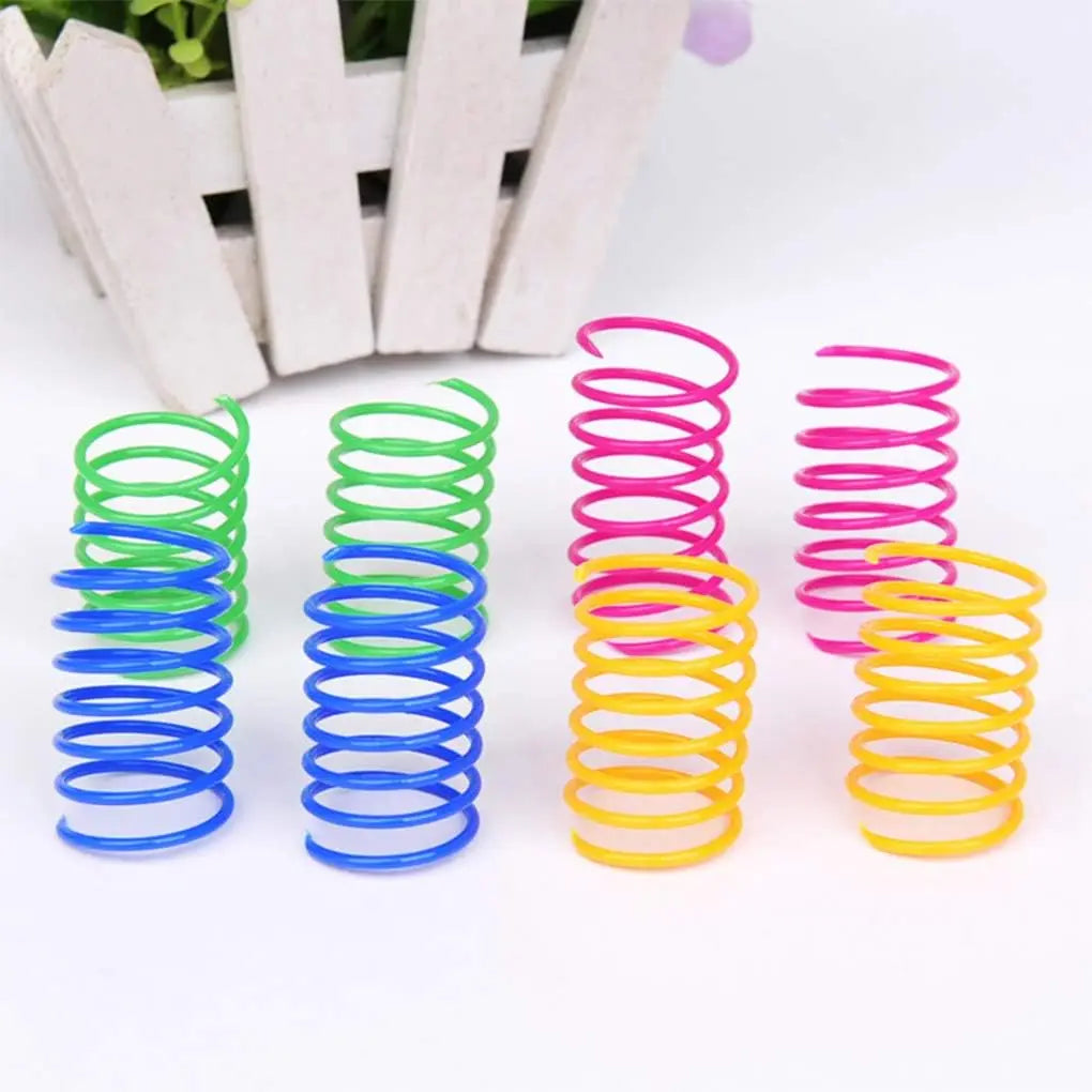 Cat Spiral Spring Toys - 4 to 200 Pack, Colorful Coils – photo 5