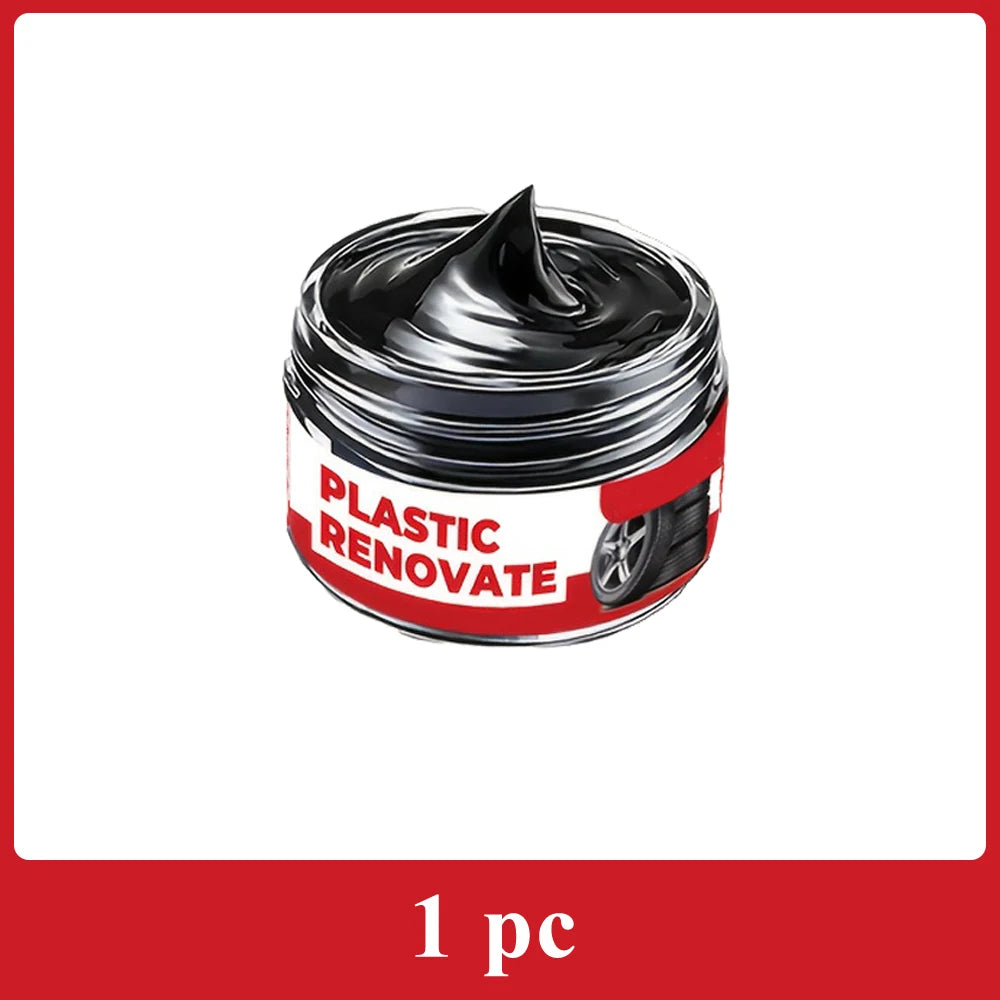 Car Interior Scratch Repair Paste Shine Restoration Black Interior Dashboard Plastic Surfaces