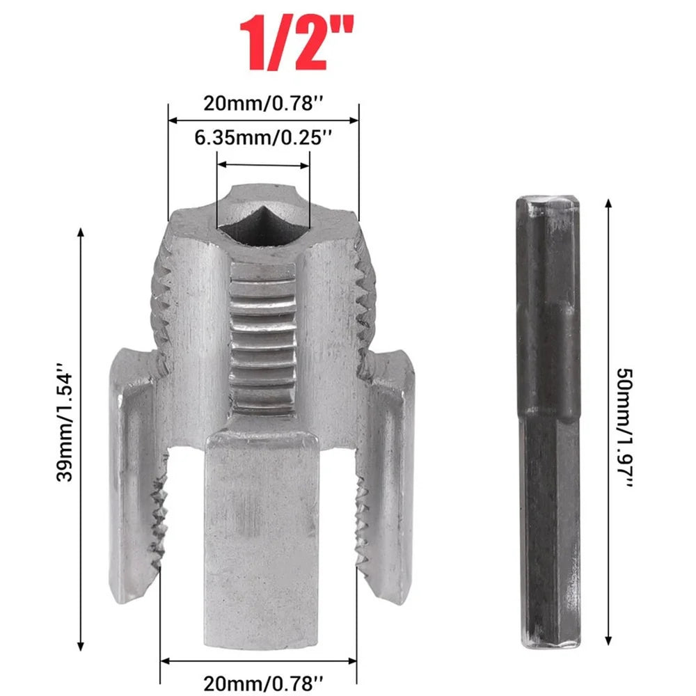 PPR Pipe Threading Tools 1/2" and 3/4" Internal and External Tap and Die Thread Cutter with Extension