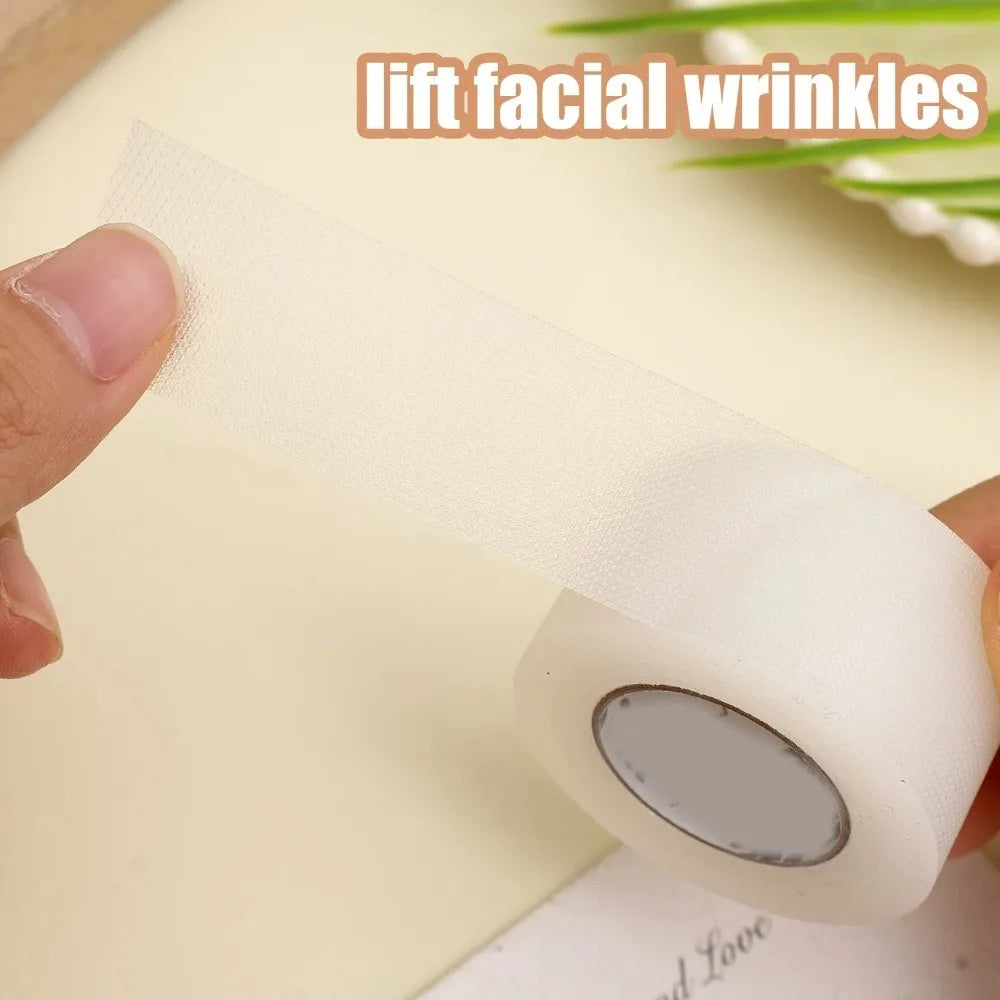New 8M/Roll PE Facial Tape Professional Lift Wrinkles Cosplay Makeup Tape Transparent Beauty Makeup Tool V-Line Face Lift Tape