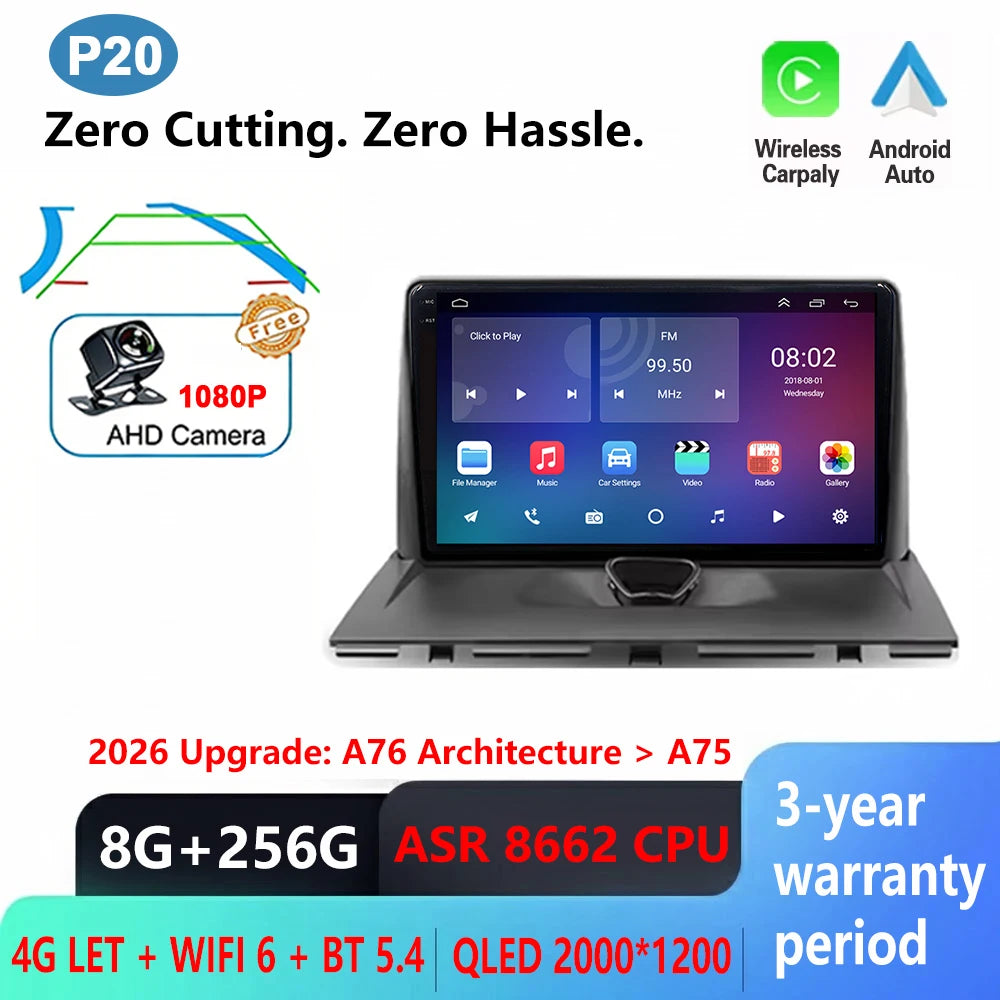 Android 16 Car Radio For Peugeot Expert 2 For Citroen Jumpy For Fiat Scudo For Toyota Proace 2007-2017 WIFI No 2Din Touch Screen