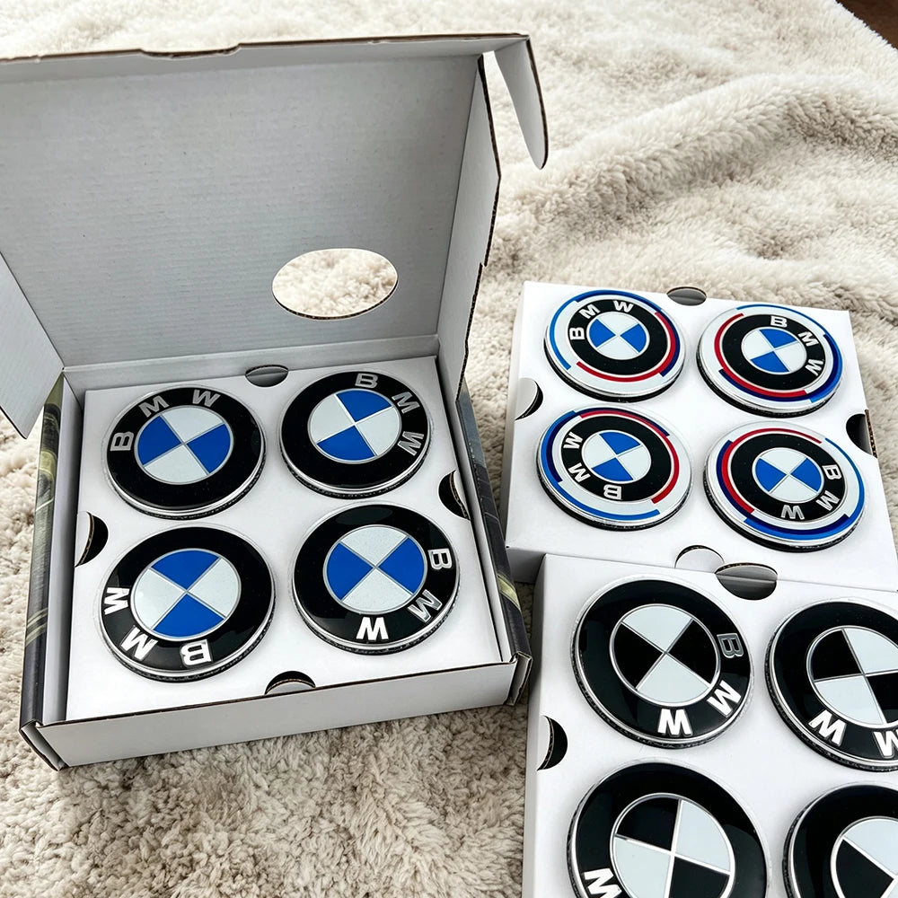 BMW Floating Wheel Center Caps - 4Pcs Set 56mm/68mm