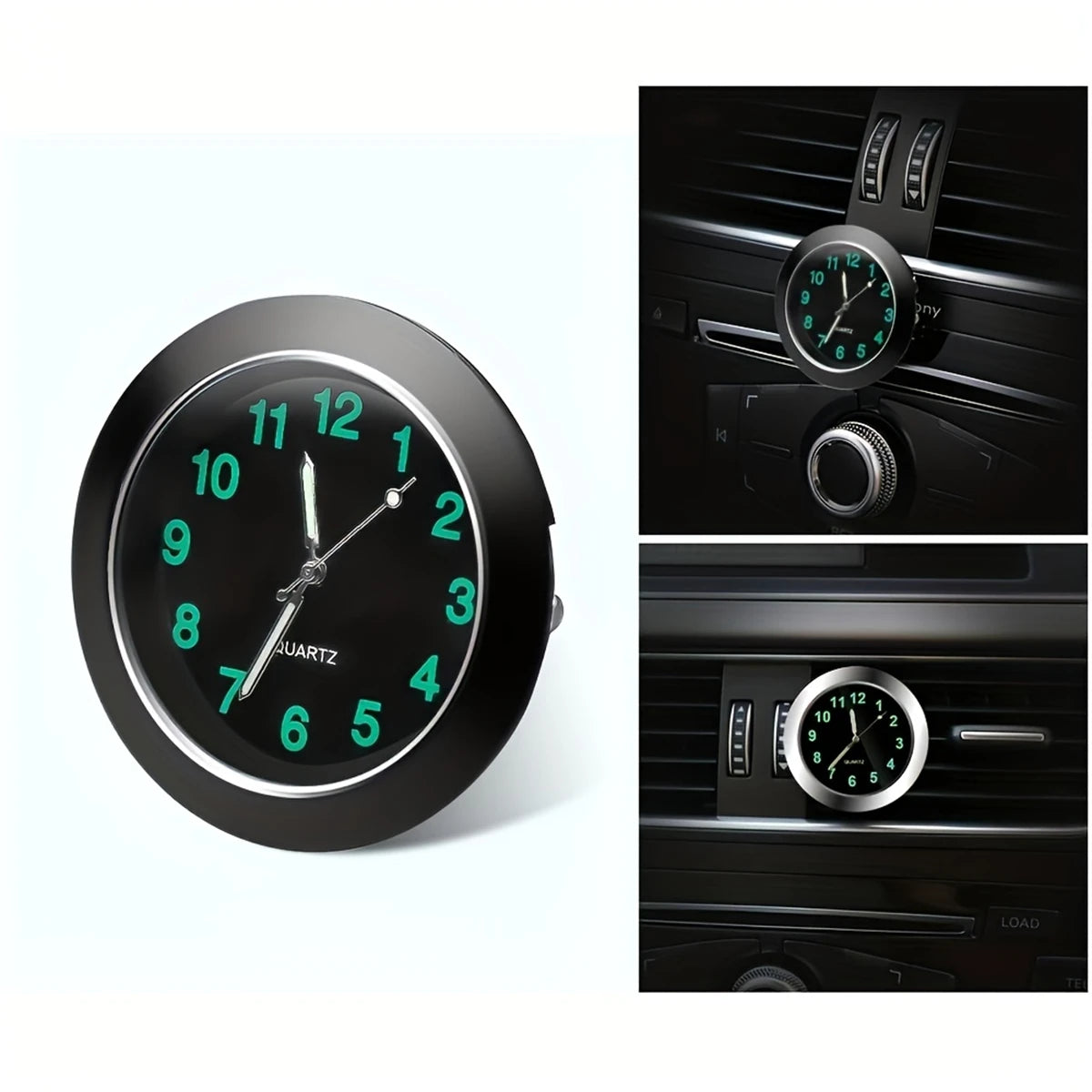 1pc Car Clock Mini Quartz Analog Car Dashboard Time Stick-On Clock Watch for Car Decoration for central control decoration
