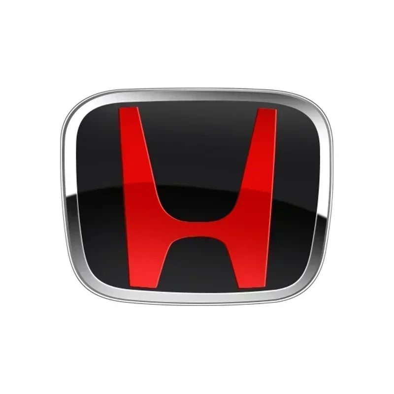 Car Hood Front Grill Rear Trunk H Emblem Logo Sticker For Honda Civic Fit Jazz Accord CRV HRV City Odyssey Passport Pilot Vezel