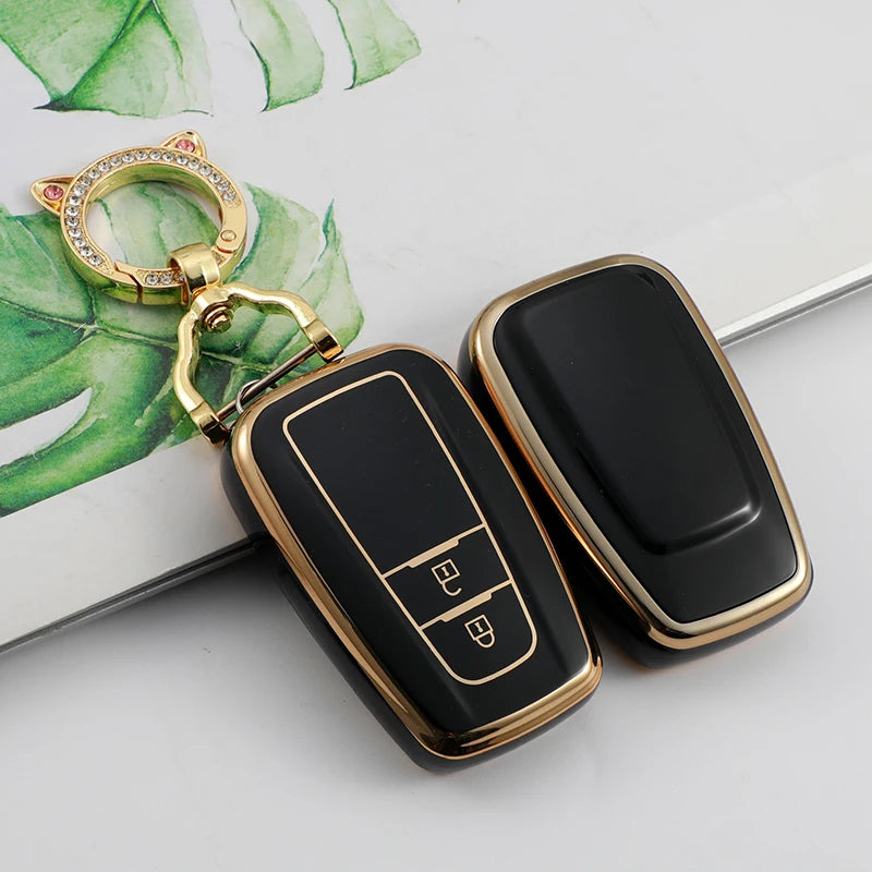 2/3/4 Buttons for Toyota Camry CHR Corolla RAV4 Avalon Land Cruiser Prado Prius 2017 - 2022 TPU Car Key Case Cover Fob Keychain
