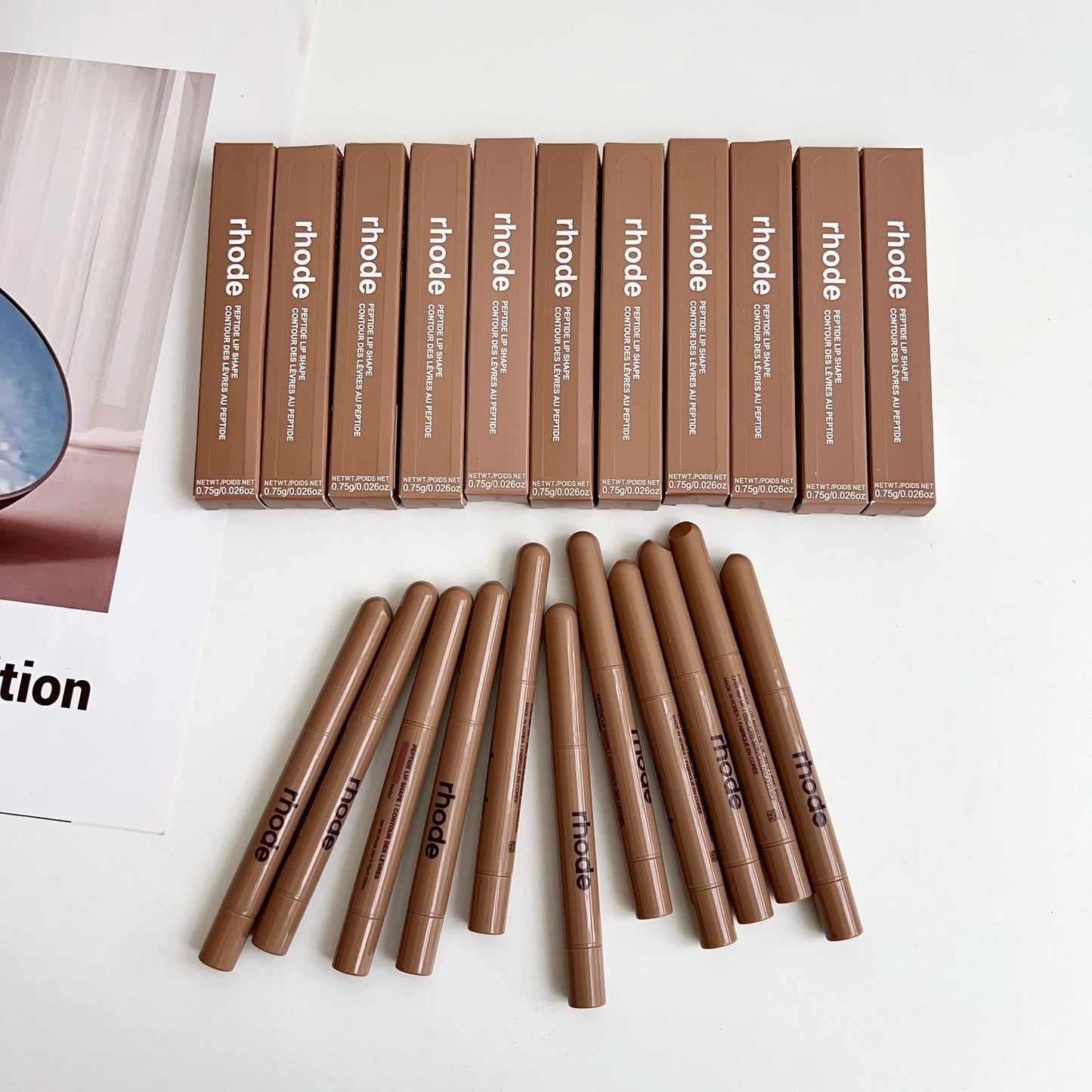Brand Skin Peptide Lip Shape Pen Lip Liner Long Lasting Lip Tint Pencil Pen Makeup Lipstick Powder Blusher Gloss Rouge Makeup