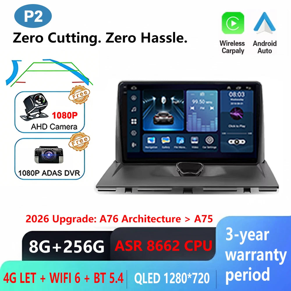 Android 16 Car Radio For Peugeot Expert 2 For Citroen Jumpy For Fiat Scudo For Toyota Proace 2007-2017 WIFI No 2Din Touch Screen